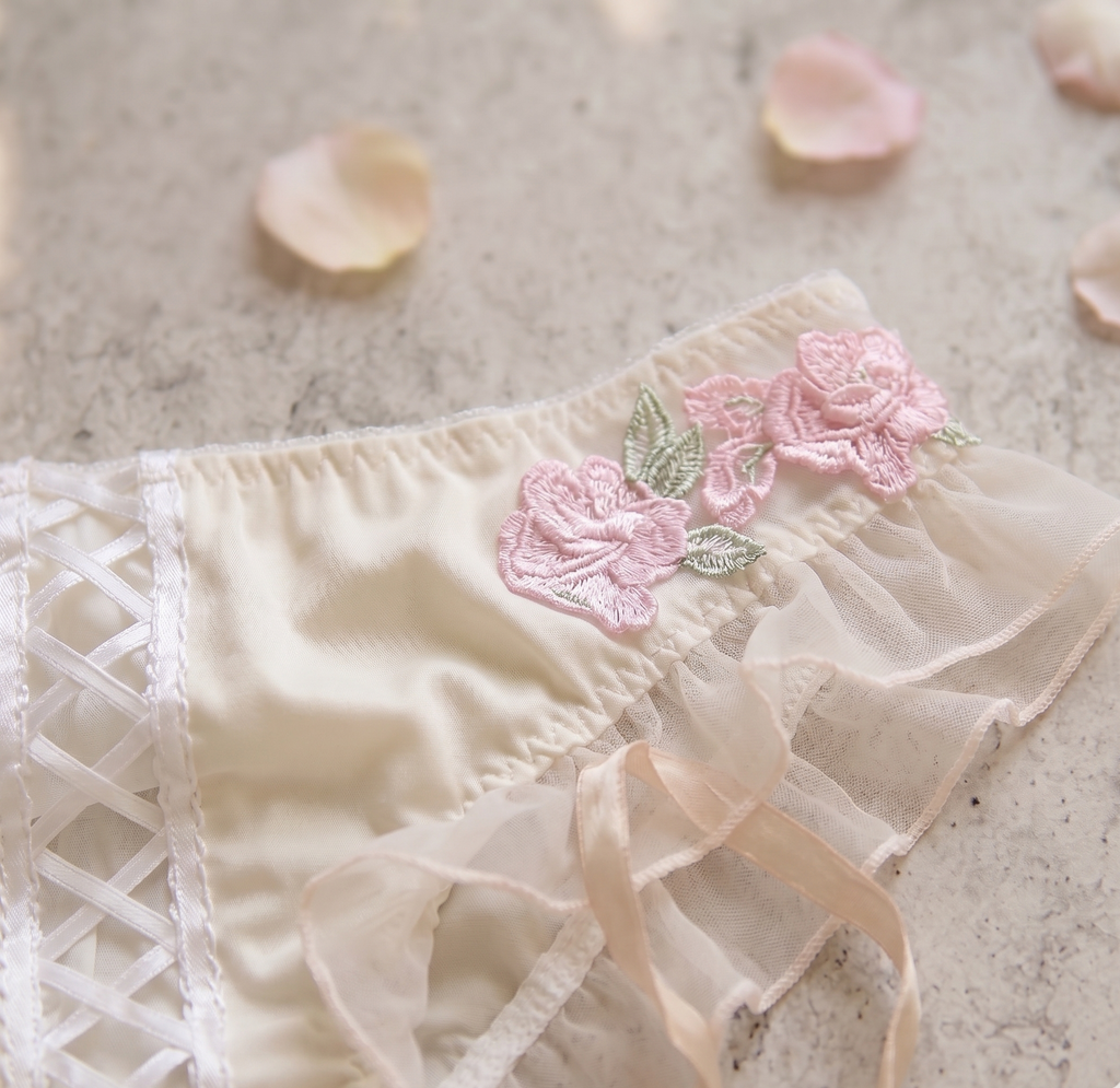 Bloom white floral set