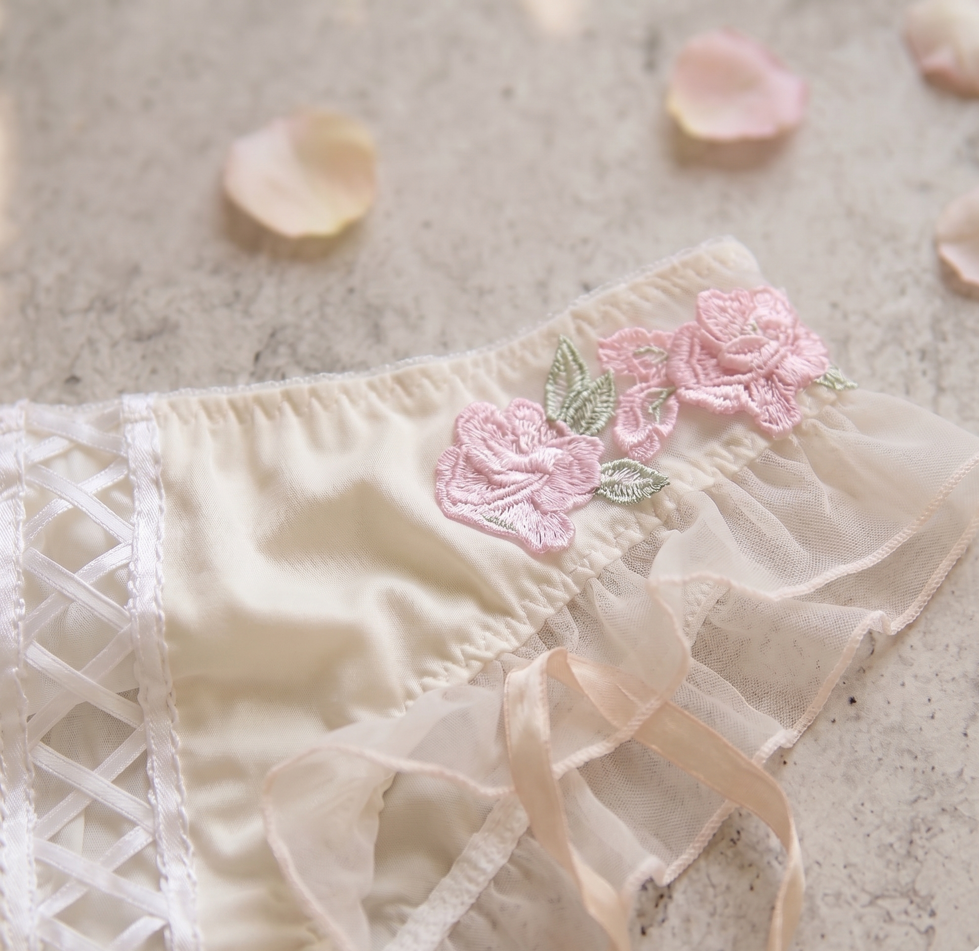 Bloom white floral set