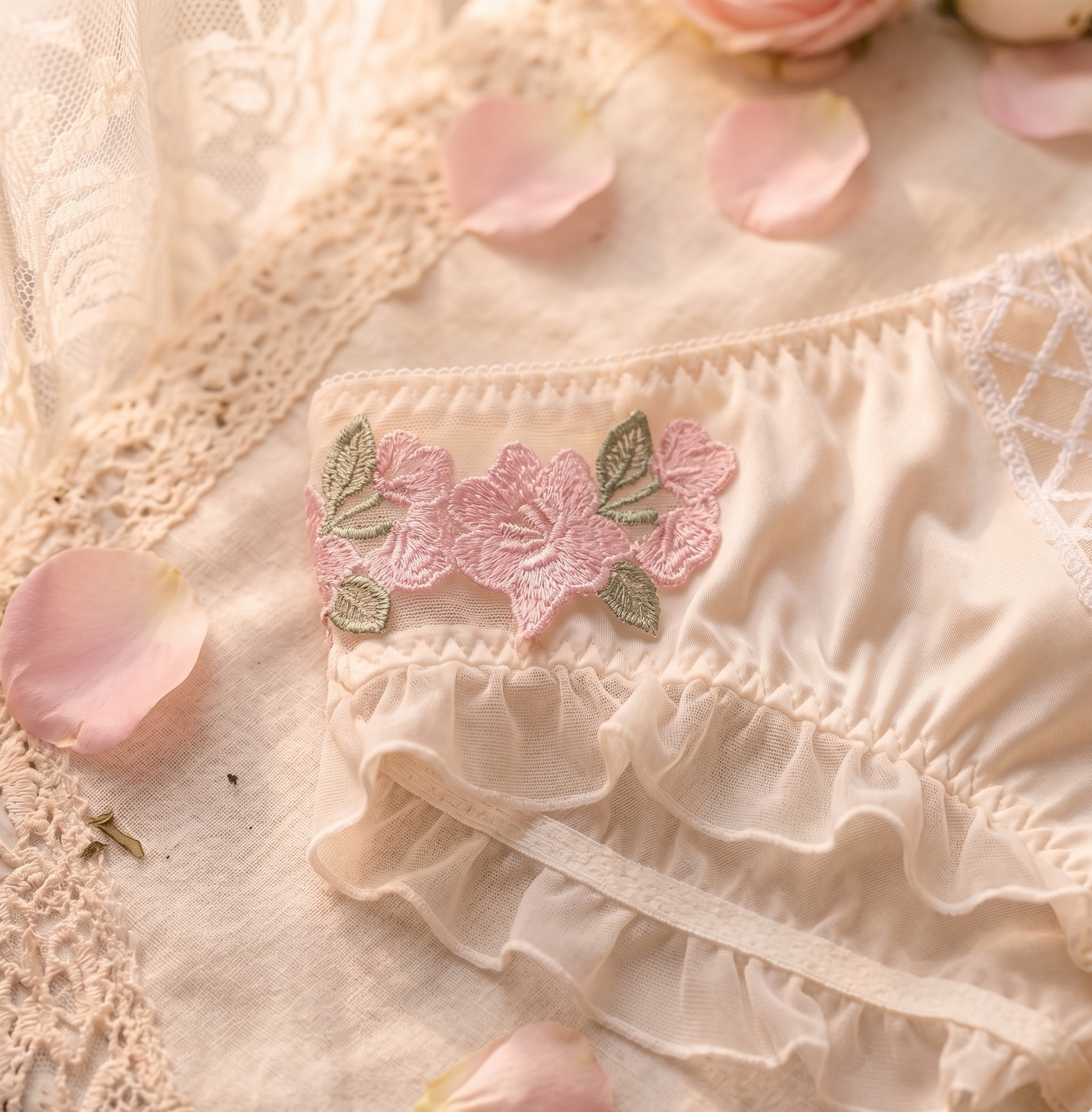 Bloom white floral set
