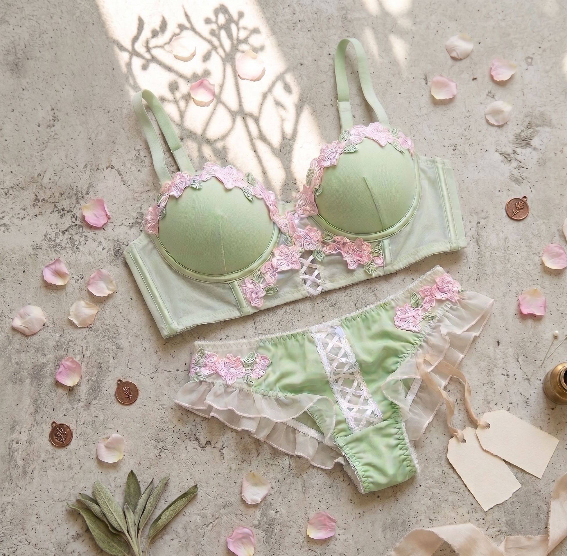 Bloom sage floral set