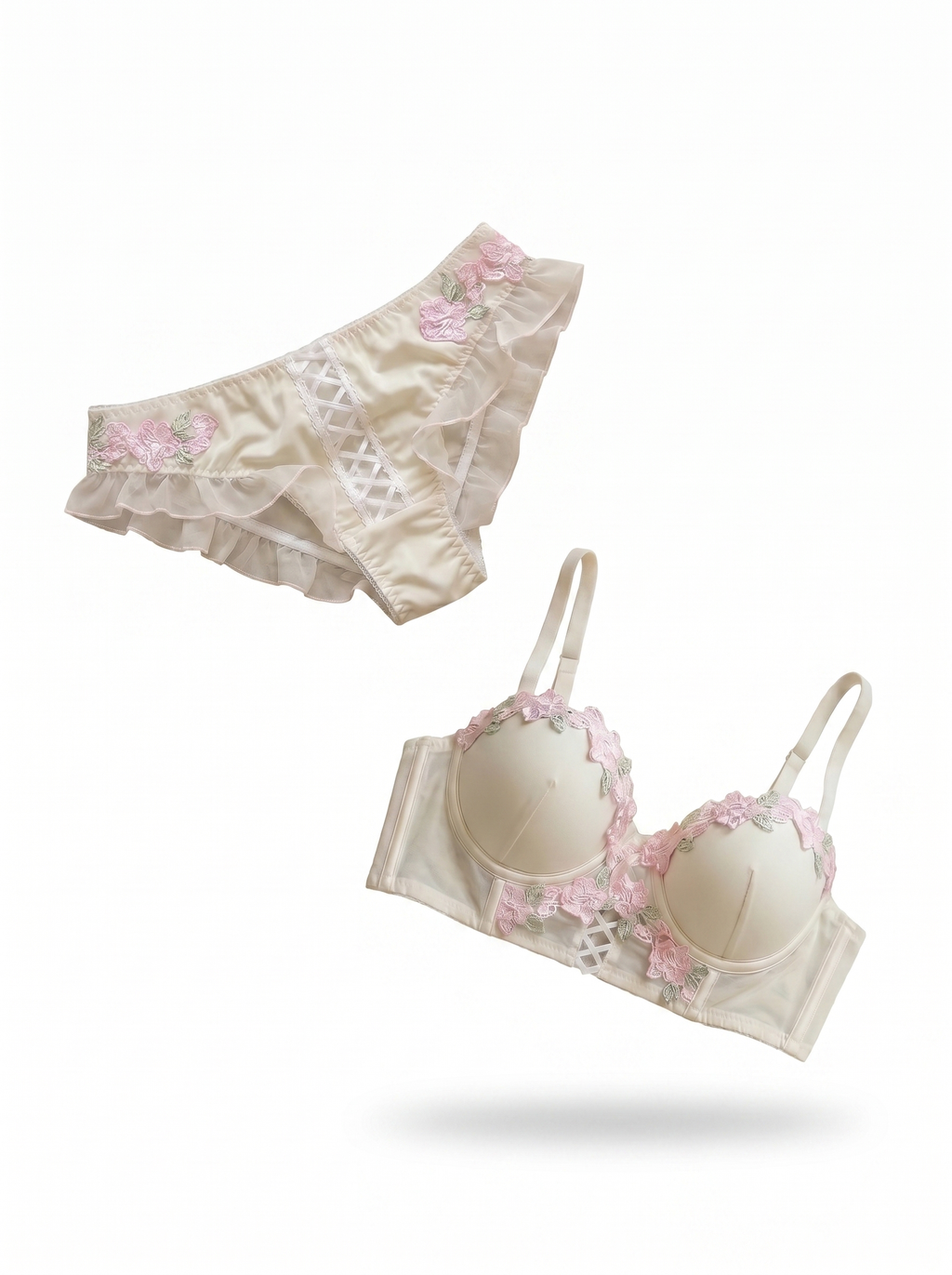 Bloom white floral set