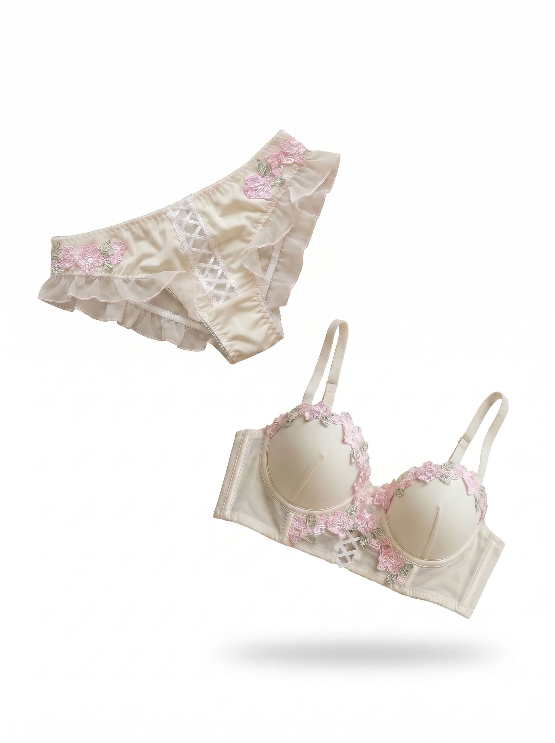 Bloom white floral set